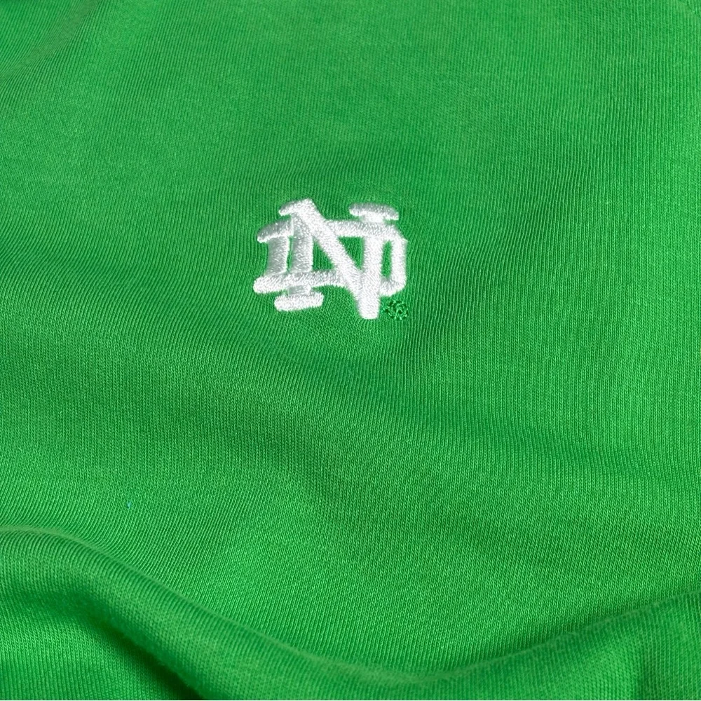 Peter Millar Green 1/4‑Zip Pullover University of Notre Dame Logo Women’s XL - Picture 6 of 8
